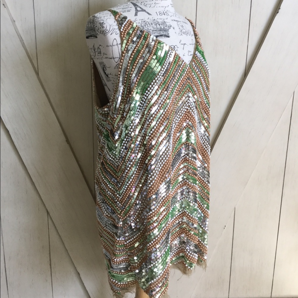 💚🌟HOST PICK ASOS Beaded Sequin Mini Dress🌟💚 - Picture 2 of 8
